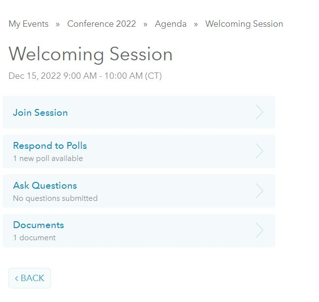 Eventleaf Attendee Portal
